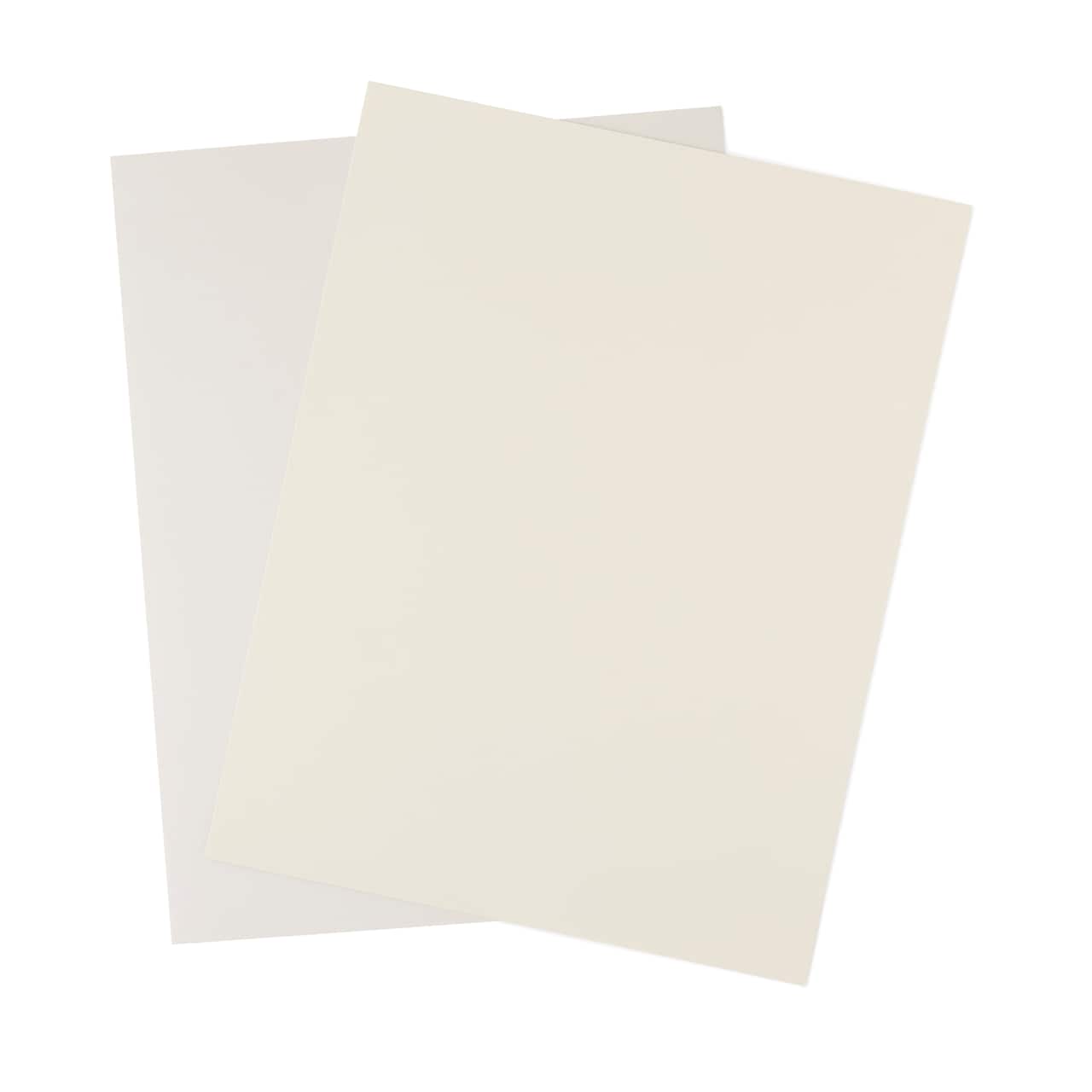 Shimmer Silver & Champagne 8.5" x 11" Cardstock Paper by Recollections®, 100 Sheets